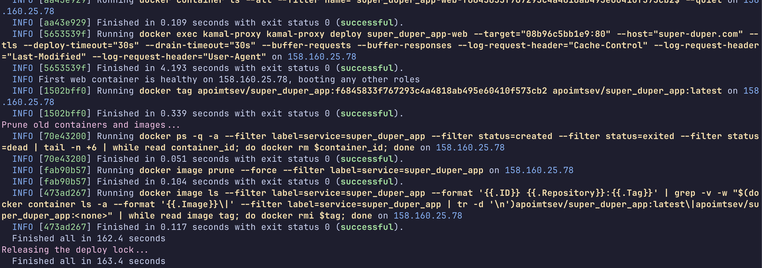 kamal setup successful